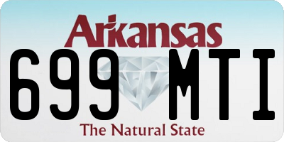 AR license plate 699MTI