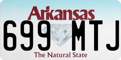 AR license plate 699MTJ