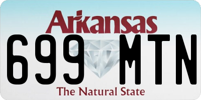 AR license plate 699MTN