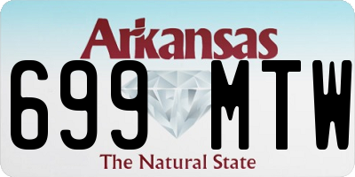 AR license plate 699MTW
