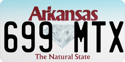 AR license plate 699MTX