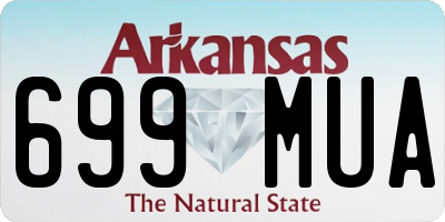 AR license plate 699MUA