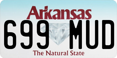AR license plate 699MUD