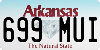 AR license plate 699MUI