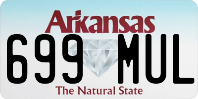 AR license plate 699MUL