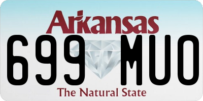 AR license plate 699MUO