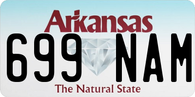 AR license plate 699NAM