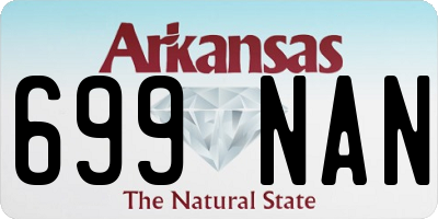 AR license plate 699NAN