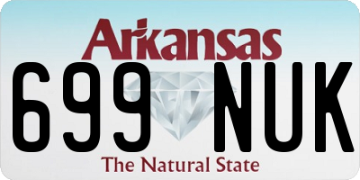 AR license plate 699NUK