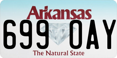 AR license plate 699OAY