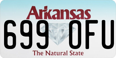 AR license plate 699OFU