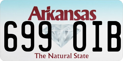 AR license plate 699OIB