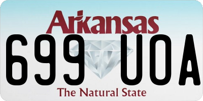 AR license plate 699UOA