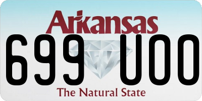 AR license plate 699UOO