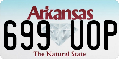 AR license plate 699UOP