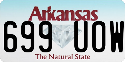 AR license plate 699UOW