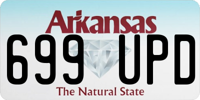 AR license plate 699UPD