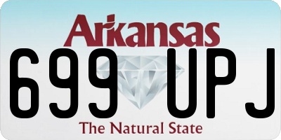 AR license plate 699UPJ