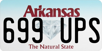 AR license plate 699UPS
