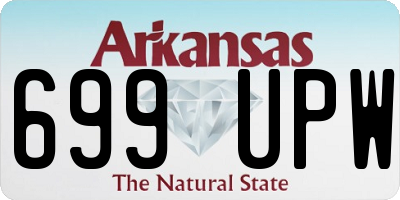 AR license plate 699UPW