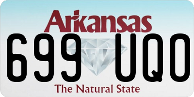 AR license plate 699UQO