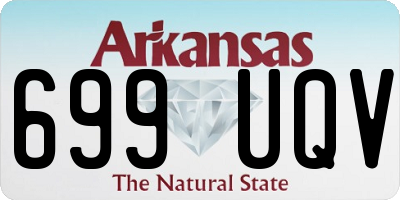 AR license plate 699UQV