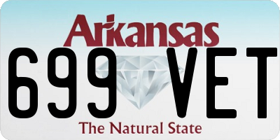AR license plate 699VET