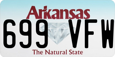 AR license plate 699VFW