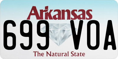 AR license plate 699VOA