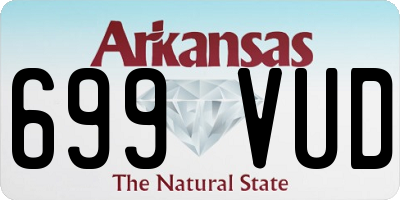 AR license plate 699VUD
