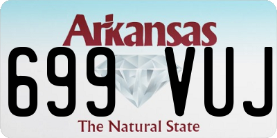 AR license plate 699VUJ