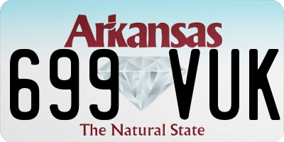 AR license plate 699VUK