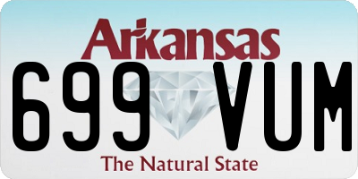 AR license plate 699VUM