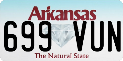 AR license plate 699VUN
