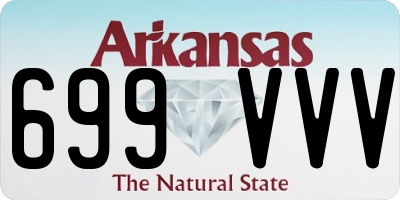 AR license plate 699VVV