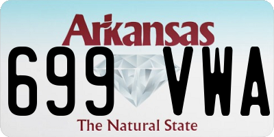 AR license plate 699VWA