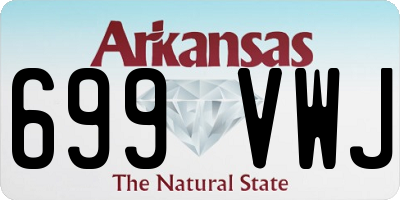 AR license plate 699VWJ