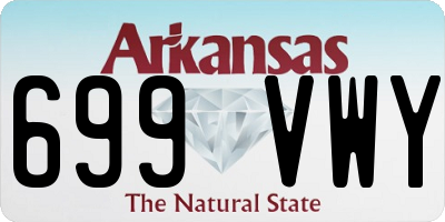 AR license plate 699VWY