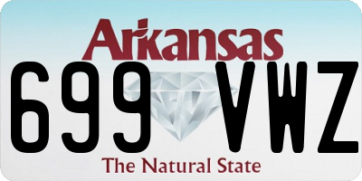 AR license plate 699VWZ