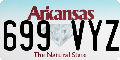 AR license plate 699VYZ