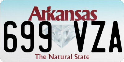 AR license plate 699VZA
