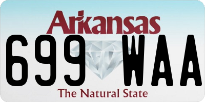 AR license plate 699WAA
