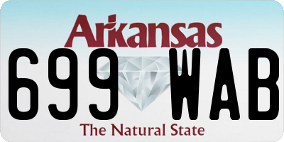 AR license plate 699WAB