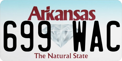 AR license plate 699WAC