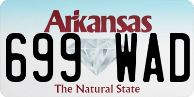 AR license plate 699WAD