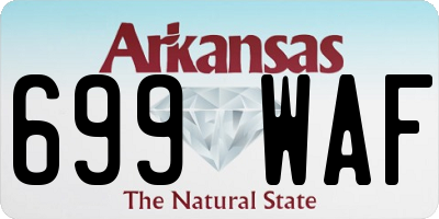 AR license plate 699WAF