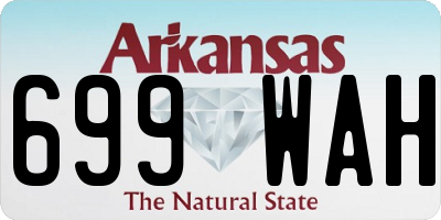 AR license plate 699WAH