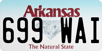 AR license plate 699WAI