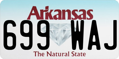 AR license plate 699WAJ