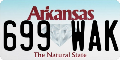 AR license plate 699WAK